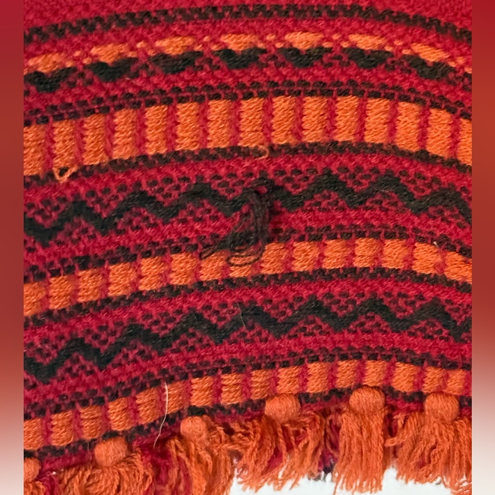 Anthropologie Sleeping On Snow maroon maxi blanket skirt - Picture 8 of 9